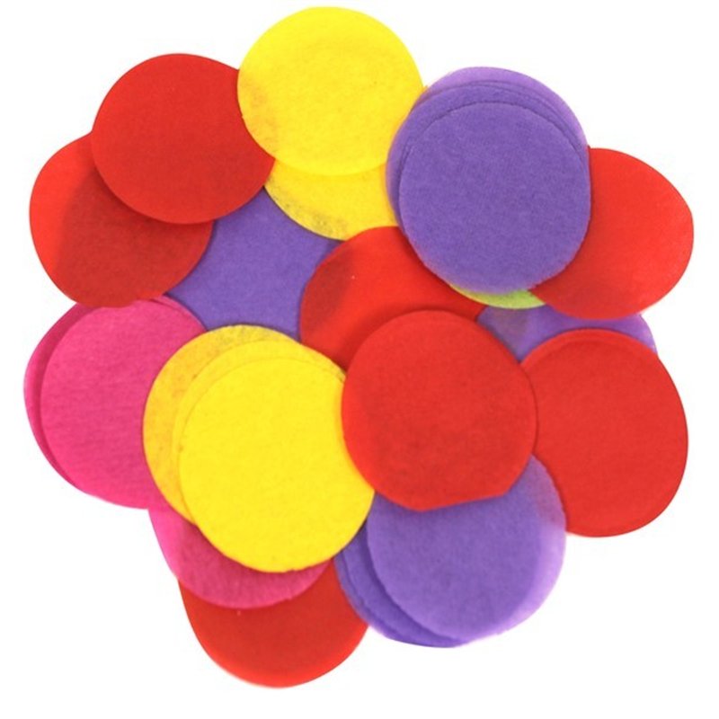 100G 55MM ASST PAPER CONFETTI