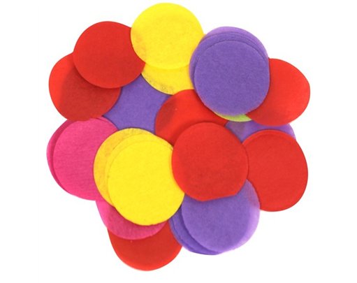100G 55MM ASST PAPER CONFETTI