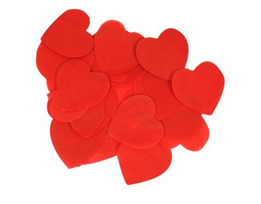 100G 30MM RED HEARTS PAPER CONFETTI