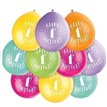 (10) 9IN HAPPY 1ST BIRTHDAY BALLOONS