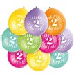 (10) 9IN HAPPY 2ND BIRTHDAY BALLOONS