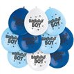 (10) 9IN BIRTHDAY BOY BALLOONS