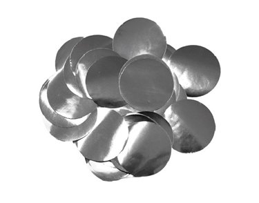 50G 10MM METALLIC SILVER CONFETTI