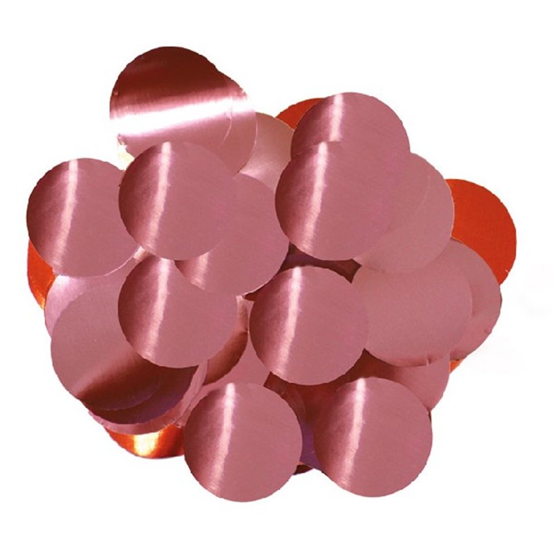 50G 10MM METALLIC LIGHT PINK CONFETTI