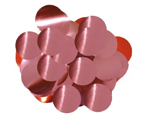50G 10MM METALLIC LIGHT PINK CONFETTI