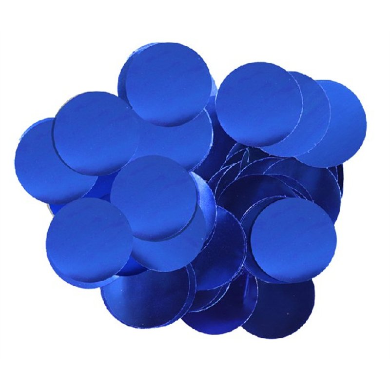50G 10MM METALLIC BLUE CONFETTI