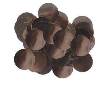 50G 10MM METALLIC BLACK CONFETTI