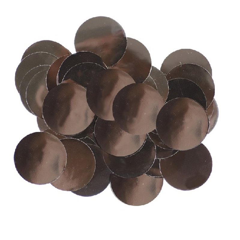 50G 10MM METALLIC BLACK CONFETTI