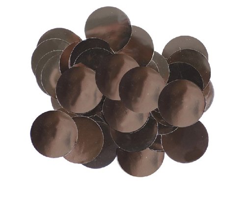 50G 10MM METALLIC BLACK CONFETTI