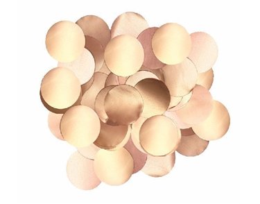 50G 10MM METALLIC PEARL ROSE GOLD CONFETTI