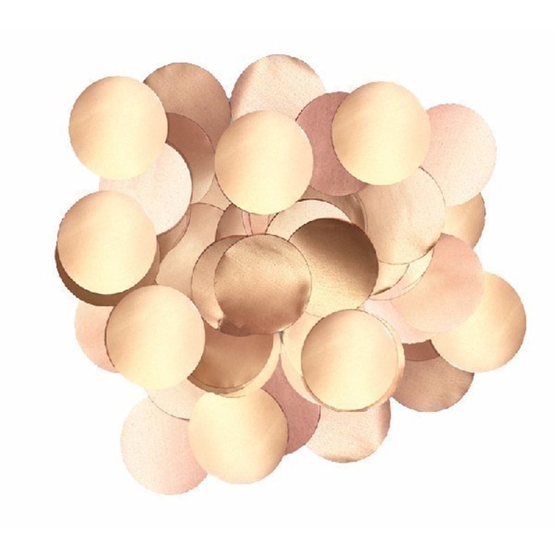 50G 10MM METALLIC PEARL ROSE GOLD CONFETTI
