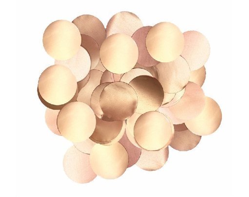 50G 10MM METALLIC PEARL ROSE GOLD CONFETTI