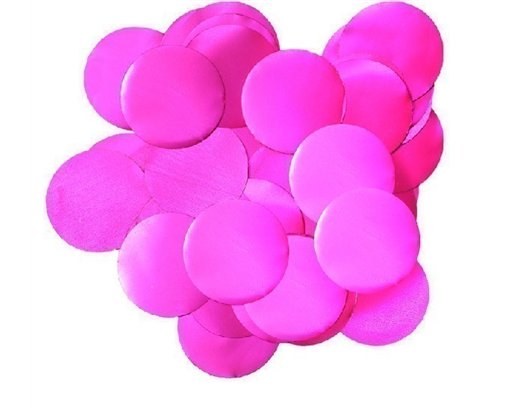 50G 10MM METALLIC PEARL FUCHSIA CONFETTI