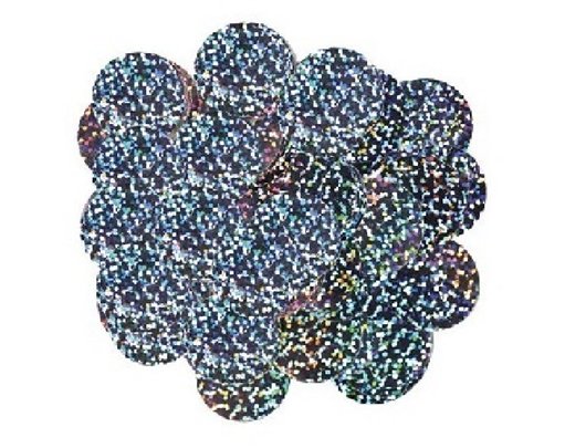 50G 10MM HOLOGRAPHIC SILVER CONFETTI