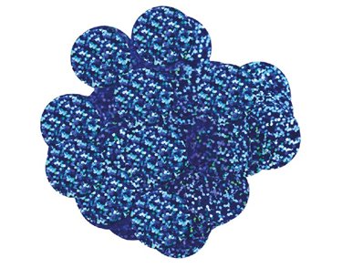50G 10MM HOLOGRAPHIC BLUE CONFETTI