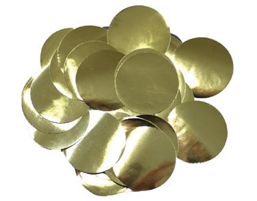 50G 25MM METALLIC GOLD CONFETTI