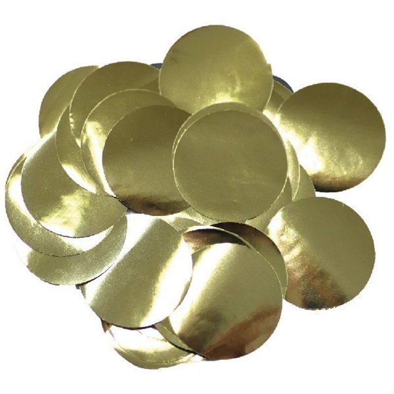 50G 25MM METALLIC GOLD CONFETTI