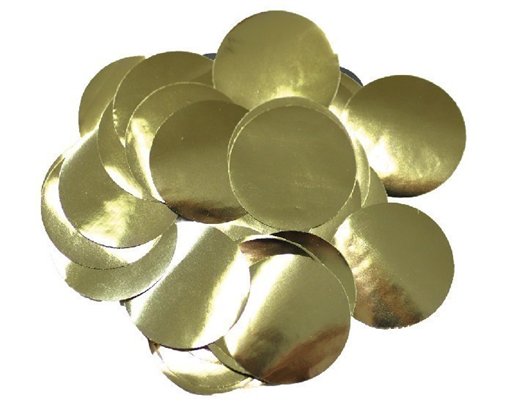 50G 25MM METALLIC GOLD CONFETTI