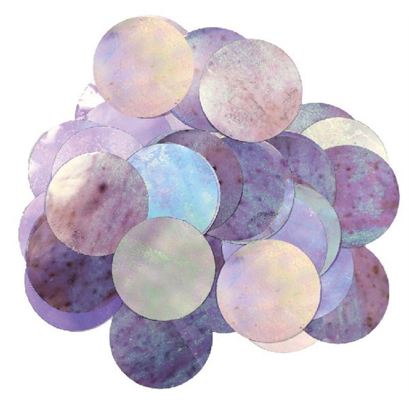 50G 25MM METALLIC IRIDESCENT CONFETTI