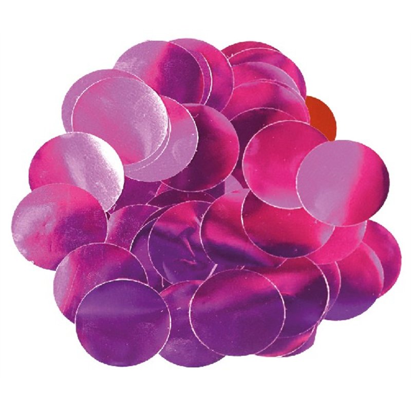 50G 25MM METALLIC FUCHSIA CONFETTI