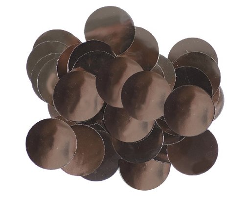 50G 25MM METALLIC BLACK CONFETTI