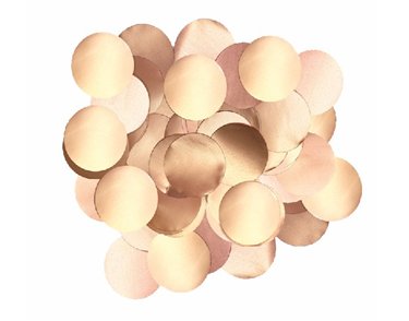 50G 25MM METALLIC PEARL ROSE GOLD CONFETTI