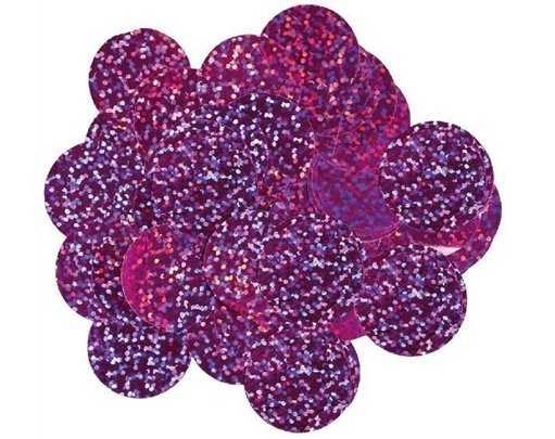 50G 25MM HOLOGRAPHIC FUCHSIA CONFETTI
