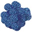 50G 25MM HOLOGRAPHIC BLUE CONFETTI