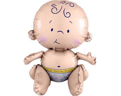 SITTING BABY SHAPED FOIL BALLOON