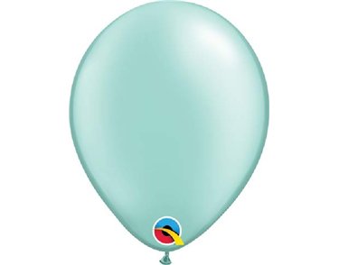 100PK 5in PEARL MINT GREEN QUALATEX