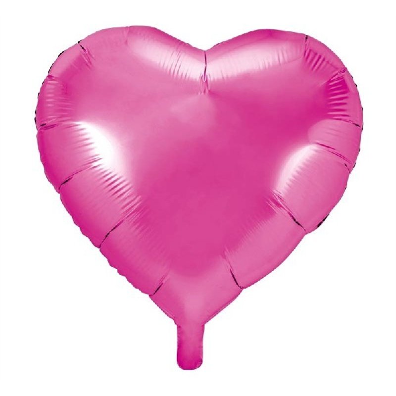 45CM DARK PINK HEART FOIL BALLOON