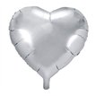 45CM SILVER HEART FOIL BALLOON