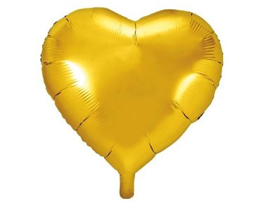 45CM GOLD HEART FOIL BALLOON
