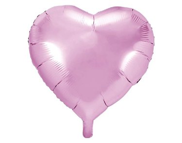 45CM LIGHT PINK HEART FOIL BALLOON