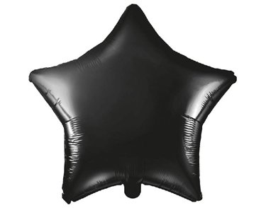 48CM BLACK STAR FOIL BALLOON