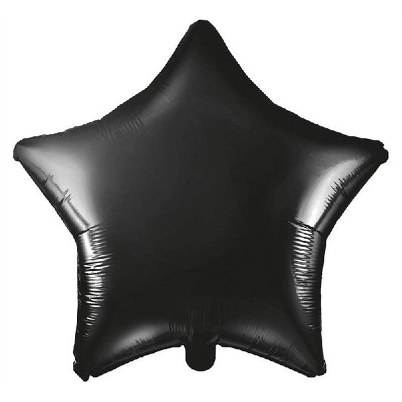 48CM BLACK STAR FOIL BALLOON