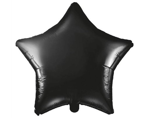 48CM BLACK STAR FOIL BALLOON