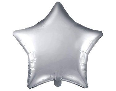 48CM SILVER STAR FOIL BALLOON