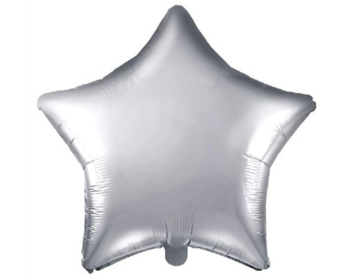 48CM SILVER STAR FOIL BALLOON