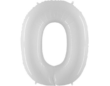 NO. 0 WHITE PLASTIC JUMBO BALLOON