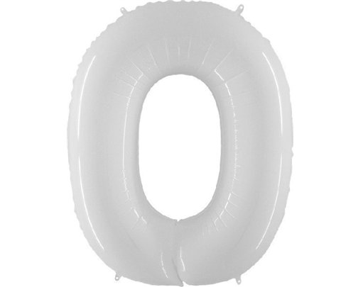 NO. 0 WHITE PLASTIC JUMBO BALLOON
