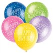 (5) 12IN ASST HAPPY BIRTHDAY BALLOONS