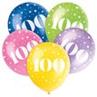 (5) 12IN NUMBER 100 BALLOONS