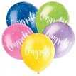 (5) 12IN CONGRATS BALLOONS