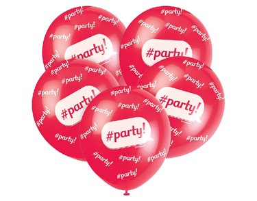 (5) 12IN PARTY BALLOONS