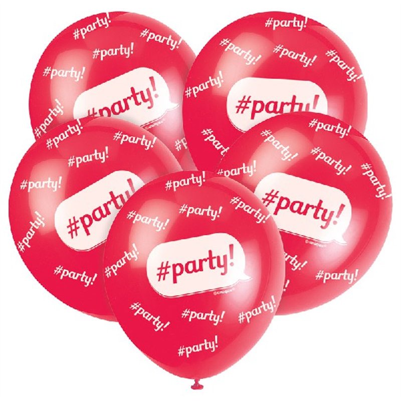 (5) 12IN PARTY BALLOONS