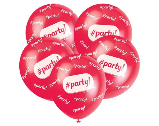 (5) 12IN PARTY BALLOONS