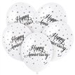 (5) 12IN HAPPY ANNIVERSARY BALLOONS