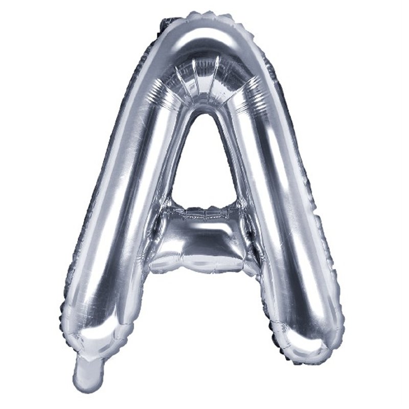 35CM SILVER LETTER A AIR FILL FOIL