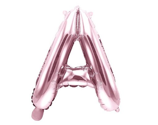35CM ROSE GOLD LETTER A AIR FILL FOIL